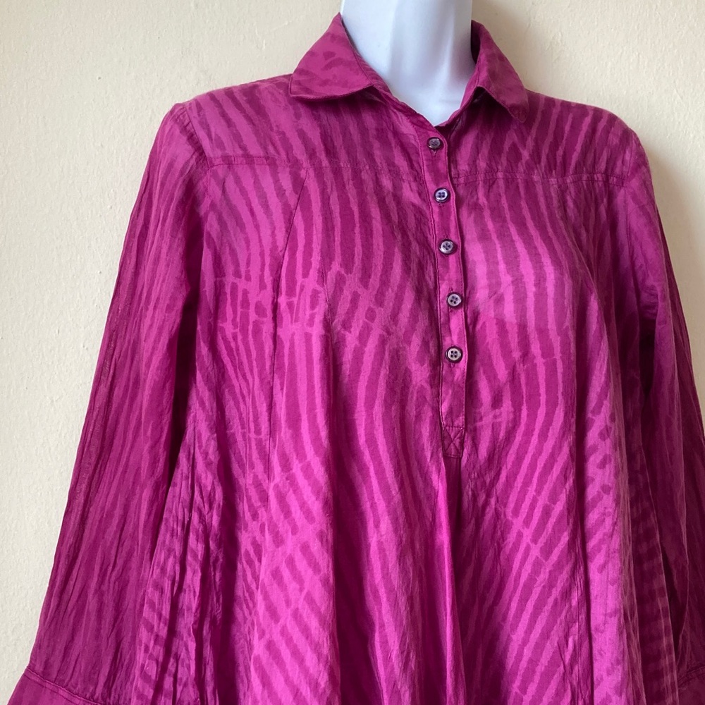 Johnny Was Amanda Bond Donna Flare Mini Dress Fuchsia Pink Size XS/S - Picture 15 of 16